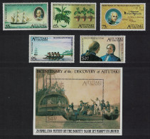 Aitutaki Bicentenary Of Discovery By Captain Bligh 5v+MS 1989 MNH SG#MS601 - Aitutaki