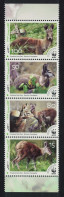 Afghanistan WWF Himalayan Musk Deer Strip Of 4v 2004 MNH - Afganistán