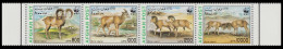 Afghanistan WWF Urial Strip Of 4v 1998 MNH MI#1819-1822 - Afganistán