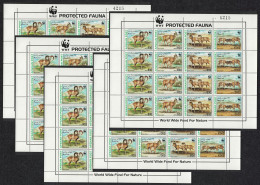 Afghanistan WWF Urial 5 Sheets [A] 1998 MNH MI#1819-1822 - Afghanistan