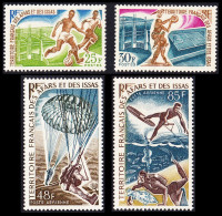 Afar And Issa Football Basketball Parachute Jumping Sports 4v 1967 MNH SG#510-513 MI#7-10 Sc#315-316+C51-52 - Unused Stamps