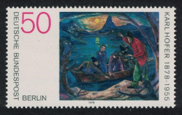 Berlin Birth Centenary Of Karl Hofer Impressionist Painter 1978 MNH SG#B556 - Unused Stamps
