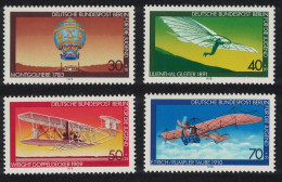 Berlin Montgolfier Glider Aviation History 1st Series 4v 1978 MNH SG#B547-B550 - Unused Stamps