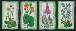 Berlin Meadow Flowers 4v 1977 MNH SG#B540-B543 MI#556-559 - Ongebruikt