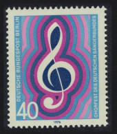 Berlin German Choristers' Festival 1976 MNH SG#B506 - Nuovi