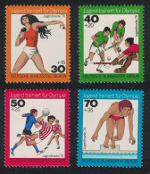 Berlin Hockey Handball Swimming Training For The Olympics 4v 1976 MNH SG#B501-B504 - Unused Stamps