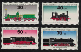 Berlin Youth Welfare Railway Locomotives 4v 1975 MNH SG#B472-B475 - Unused Stamps
