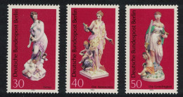 Berlin Porcelain Figures 3v 1974 MNH SG#B463-B465 - Unused Stamps