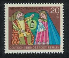 Berlin 'The Holy Family' Christmas Inscr 'WEIHNACHTSMARKE' 1972 MNH SG#B428 - Nuovi