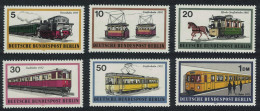 Berlin Rail Transport 6v 1971 MNH SG#B381-B386 - Ungebraucht