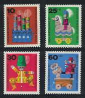 Berlin Wooden Toys 4v 1971 MNH SG#B407-B410 - Unused Stamps