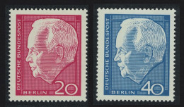 Berlin President Luebke 2v 1964 MNH SG#228-229 - Unused Stamps