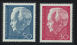 Berlin President Luebke 2v 1964 MNH SG#308-309 - Ungebraucht