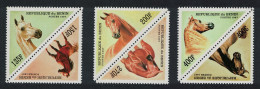 Benin Horses Triangles 6v 1997 MNH SG#1624-1629 - Benin - Dahomey (1960-...)