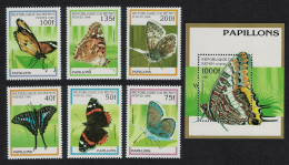 Benin Butterflies 6v+MS 1996 MNH SG#1361-MS1367 - Benin – Dahomey (1960-...)