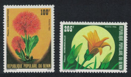 Benin Flowers 2v 1986 MNH SG#1019-1020 - Bénin – Dahomey (1960-...)