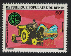 Benin Tractor Rice Cultivation 1981 MNH SG#846 - Bénin – Dahomey (1960-...)