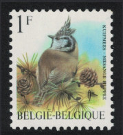 Belgium Crested Tit Bird 'Mesange Huppee' 1Fr 1998 MNH SG#3303 MI#2809 Sc#1432 - Ungebraucht