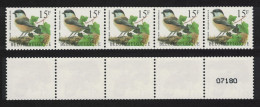 Belgium Willow Tit Bird 'Mesange Boreale' 15f Coil Stamp Strip 1997 MNH SG#3410 MI#2785 Sc#1676 - Unused Stamps