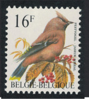 Belgium Bohemian Waxwing Bird Buzin 'Jaseur Boreal' 16f 1994 MNH SG#3088a MI#2586y Sc#1447 - Ungebraucht