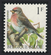Belgium Redpoll Bird 'Sizerin Flamme' 1Fr Fluor Paper 1995 MNH SG#3074 MI#2509w Sc#1432 - Nuovi