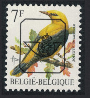Belgium Golden Oriole Bird Buzin 'Loriot' 7f Precancel Normal Paper 1992 MNH SG#3082 MI#2528x Sc#1442 - Neufs