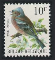 Belgium Chaffinch Bird Buzin 'Pinson' 10f Normal Paper 1990 MNH SG#2854 MI#2404x Sc#1230 - Nuovi