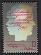 Belgium 125th Anniversary Of League Of Teaching And Permanent Education 1989 MNH SG#2997 - Ongebruikt