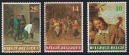 Belgium 300th Death Anniversary Of David Teniers The Younger Painter 3v 1990 MNH SG#3043-3045 - Ongebruikt