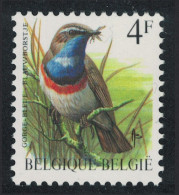 Belgium Bluethroat Bird Buzin 'Gorge-bleue' 4f Normal Paper 1989 MNH SG#2848 MI#2373x Sc#1222 - Nuevos