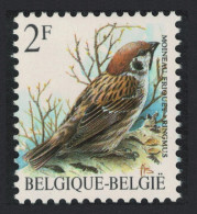 Belgium Eurasian Tree Sparrow Bird Buzin 'Moineau Friquet' 2f 1989 MNH SG#2846 MI#2399x Sc#1218 - Nuevos