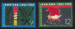 Belgium Belgian Workers' Party 2v 1985 MNH SG#2821-2822 - Unused Stamps