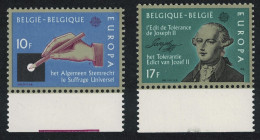 Belgium Historic Events Europa 2v Margins 1982 MNH SG#2692-2693 - Ongebruikt