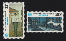 Belgium Europa Paintings By Paul Delvaux 2v 1983 MNH SG#2756-2757 - Ungebraucht