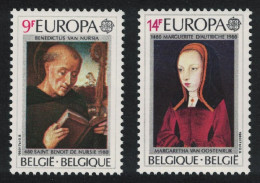 Belgium Famous People Painting Europa 2v 1980 MNH SG#2591-2592 - Ongebruikt