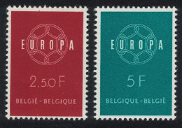 Belgium Europa 2v 1959 MNH SG#1702-1703 - Unused Stamps