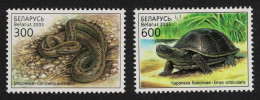 Belarus Turtle Snake Reptiles 2v 2003 MNH SG#538-539 MI#481-482 Sc#463a - Wit-Rusland