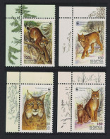 Belarus WWF Eurasian Lynx 4v Corners 2000 MNH SG#406-409 MI#373-376 Sc#354-357 - Belarus