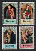 Barbuda Paintings 'Madonna' Raphael Botticelli Bellini 4v 1971 MNH SG#98-101 - Barbuda (...-1981)