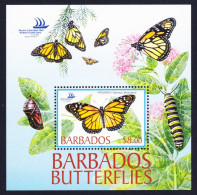 Barbados Butterflies MS 2005 MNH SG#MS1265 Sc#1077 - Barbades (1966-...)