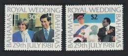 Bahamas Charles And Diana Royal Wedding 2v 1981 MNH SG#586-597 MI#480-481 - Bahamas (1973-...)