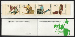 Azores Traditional Occupations Booklet 1990 MNH SG#506=15 MI#MH9 - Açores