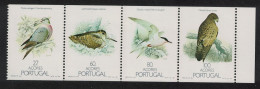 Azores Pigeon Woodcock Tern Buzzard Birds 4v Booklet Pane 1988 MNH SG#486-489 MI#391C-394C - Açores