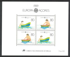 Azores Europa Children's Games And Toys MS 1989 MNH SG#MS497 MI#Block 10 Sc#382 - Azores