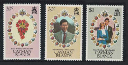 Cayman Is. Charles And Diana Royal Wedding 3v 1981 MNH SG#534-536 - Kaaiman Eilanden