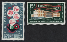 Cameroun First Anniversary Of European-African Economic Convention 2v 1964 MNH SG#362-363 - Cameroon (1960-...)