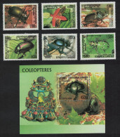 Cambodia Insects Beetles 6v+MS 2000 MNH SG#1973-MS1979 Sc#1931-1937 - Cambodge