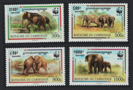 Cambodia WWF Malayan Elephant 4v 1997 MNH SG#1620-1623 MI#1680-1683 Sc#1597 A-d - Kambodscha