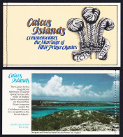 Caicos Is. Charles And Diana Royal Wedding Booklet 1981 MNH SG#SB1 - Turks- En Caicoseilanden