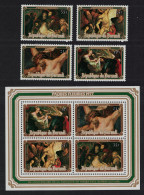 Burundi Peter Paul Rubens Paintings Easter 4v+MS 1977 MNH SG#1162-MS1166 - Nuevos